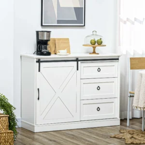 Homcom Farmhouse Coffee Bar Cabinet